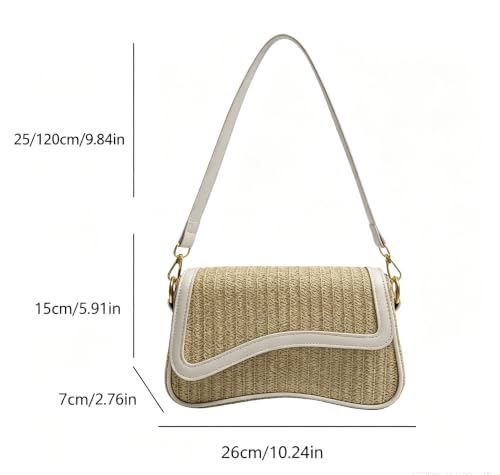Image of PU Leather Tote Bag for Women with 2 Removable Straps and Zipper Closure