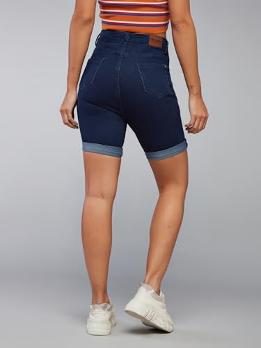 Image of Dolce Crudo Women's High Rise Denim Shorts - Relaxed Fit