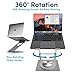 Lifelong 360 Rotating Ergonomic Laptop Stand for Desk, Laptop Riser with Swivel Base, Adjustable Computer Stand for 10-17