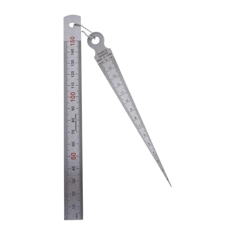 Jauge d'épaisseur de soudure en acier inoxydable 1-15mm pour bougies et soupapes