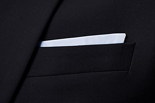 Men's Classic 2 Piece Suit Slim Fit Suit One Button Formal Business Jacket Blazer Shawl Collar Formal Suits And Trouser (Black,6X-Large)4