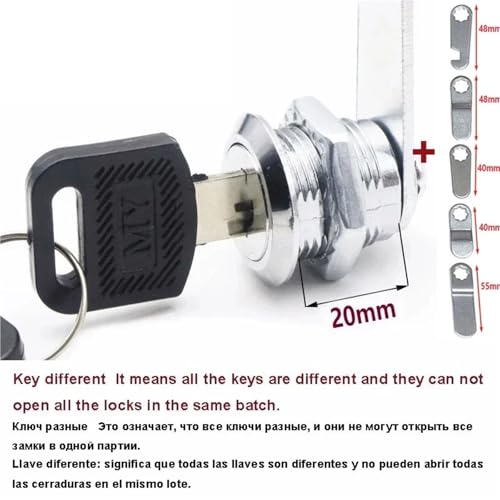 Serrure batteuse 20mm pour éviter le vol de documents dans un meuble de bureau - 3