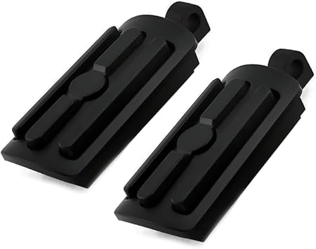 Motorcycle Foot Pegs Male Mount Compatible with Harley Sportster 883 Dyna Street Bob FXD Softail Heritage Touring Footrest Matte Black
