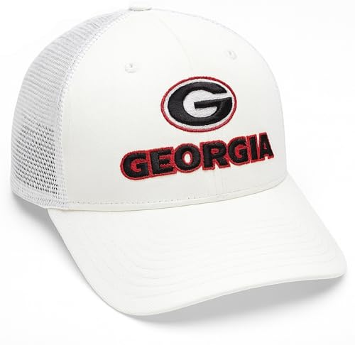 Gorra Trucker Blanca de Malla Universitaria Georgia miniatura 1