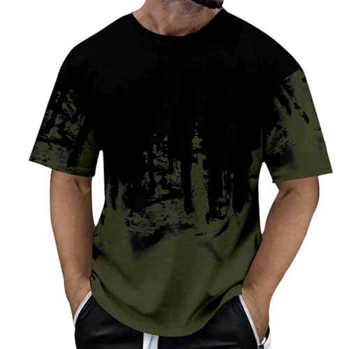 T-shirt motif 3D homme manches courtes vêtement loisirs marche