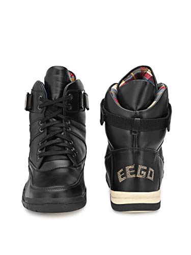 Image of Eego Italy Men's High Top Premium Boots (NR-6-BLACK, 9)