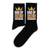 NQDWX Funny Novelty Socks For Dad,Dad of Girls,Gifts For Dad Grandpa Men,Birthday Gifts.(025)