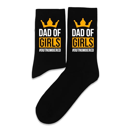 NQDWX Funny Novelty Socks For Dad,Dad of Girls,Gifts For Dad Grandpa Men,Birthday Gifts.(025)