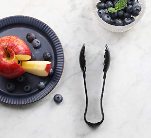 New Star Foodservice 35698 Utility Tong High Heat Plastic, Scalloped, 6 inch, Black, Set of 12 - Image 5