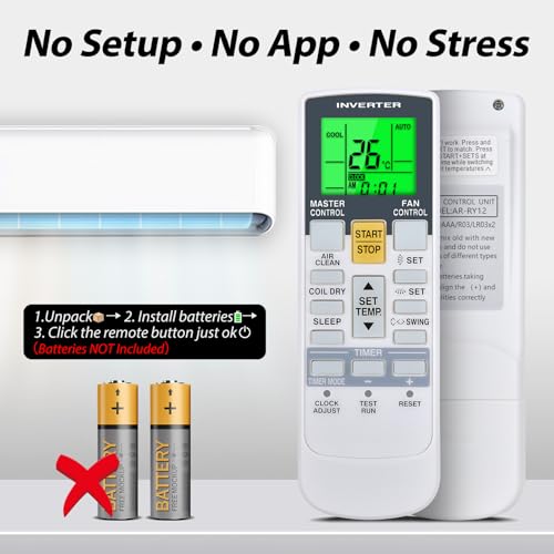Télécommande AR-RAH2U Fujitsu avec affichage Fahrenheit net pour climatisation - 6