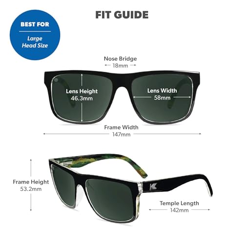 Image of Knockaround Large Polarized Sunglasses for Men & Women - UV400 Protection