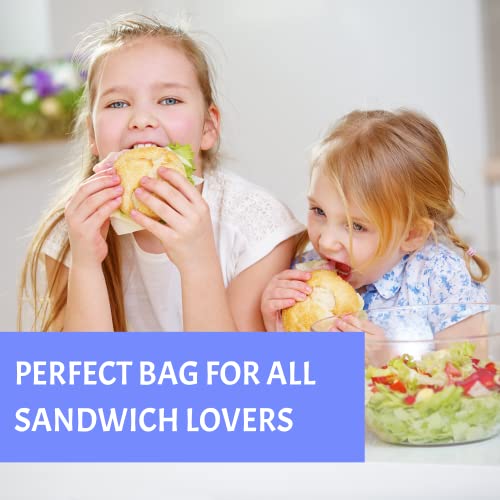 Reusable Plastic Bread Bags For Homemade Bread - 8X12 100 Pack Clear Bread Bag With Ties For An Airtight Moisture-Free Preservation And Storage- Sandwich Bags For Home Bakers And Bakery Owners #TOP1