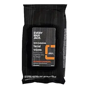 Every Man Jack Activated Charcoal Face Wipes