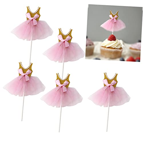 Gadpiparty 5 Pçs Decoração De Cupcake Ornamento De Cupcake Toppers De Cupcake Decorações De Cupcake