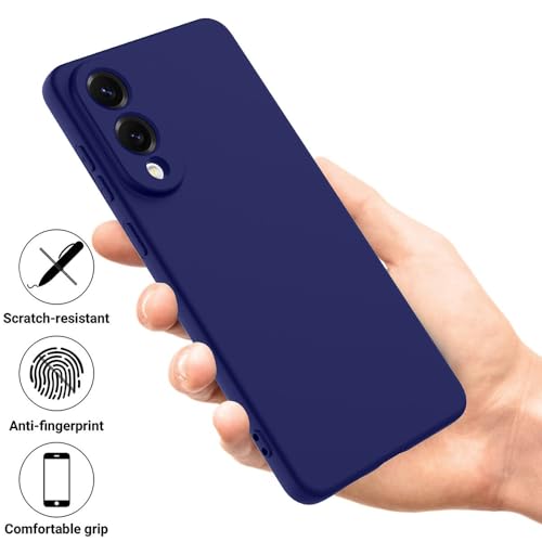 Image of Back Cover for Samsung Galaxy S25 Edge 5G | Full Camera Protection | Premium Liquid Silicon Case | Flexible Bumper Case for Samsung Galaxy S25 Edge 5G (Dark Blue)