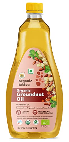 Image of Organic Tattva, Organic Groundnut /Peanut Unrefined Cooking Oil, 1 Litre & Organic Tattva All Natural Brown Sugar(1 Kg, Pouch)