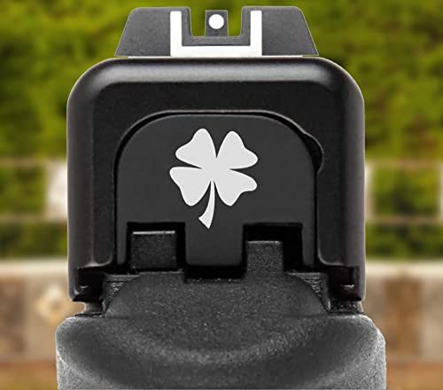 Bastion Rear Cover Back Plate For Glock Gen 1 Thru 5 Laser Engraved Aluminum Replacement Part Custom Logo- Shamrock #TOP5