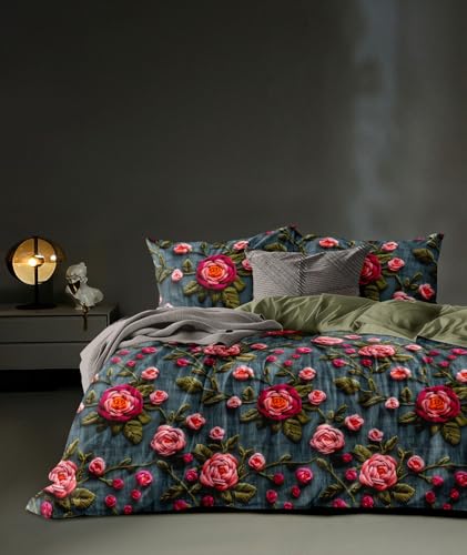 Image of Home 7D Print Fast Colour 210TC Cotton Bedsheet with Pillow Cover for Double Bed, King Size (Multicolor: 24)