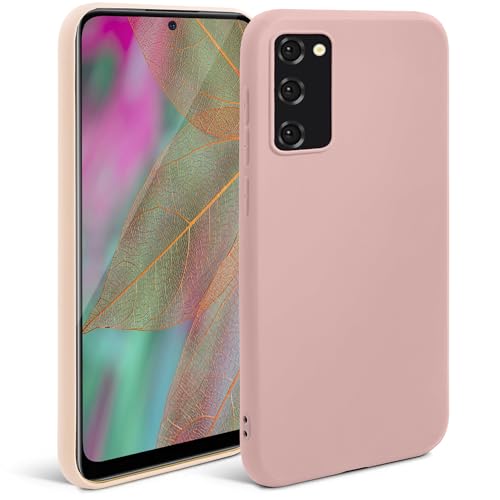 Moozy Cover in Silicone per Samsung Galaxy S20 Minimalist Series antiurto, Custodia Protettiva per Cellulare Finitura Opaca, Sottile e Morbida in TPU Case Cover, Rosa chiaro