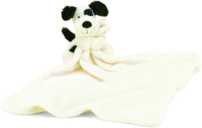 Manta de seguridad para bebé Cachorro negro y crema Bashful