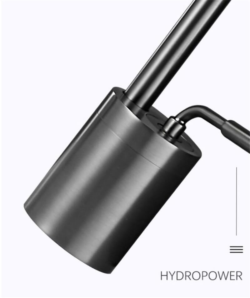 Mitigeur de lavabo noir en laiton au design contemporain épuré - 3