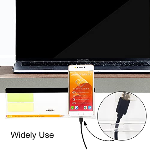 2 Pack Computer Monitor Memo Board Bottom Mount,Computer Monitor Message Board With Phone Holder, Monitor Sticky Note Holder Message Memo Panel For Monitors Screen Cabinets #TOP3