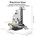 INTBUYING Benchtop Mini Milling Drilling Machine Milling/Drilling Machine Precision Mill Drill Machine 7x27.5in Mirco-Feed 1100W 50-2250rpm with MT3 Chucks and Bench Clamp for Wood Plastic Metal 110V