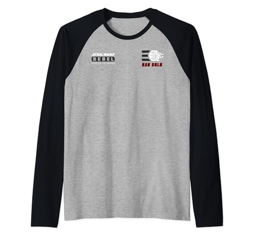 Star Wars t-shirt baseball avec logo Rebel et imprimé Han Solo