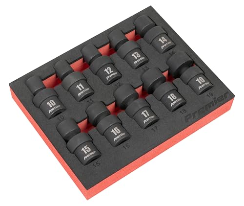 Sealey Premier 3/8" Sq Drive Universal Joint Impact Socket Set 10pc - AK68220