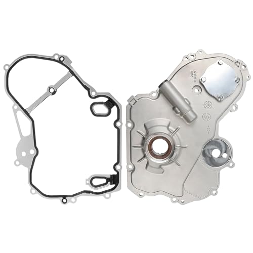 Image of Timing Cover Gasket, Oil Pump Compatible With Buick Chevy GMC Pontiac Vehicle Equinox HHR Malibu Orlando, LaCrosse Regal Verano, Saturn Ion Sky Vue 2000-2017 2.0 2.2 2.4L Replaces# M349 OP314 TCS46041