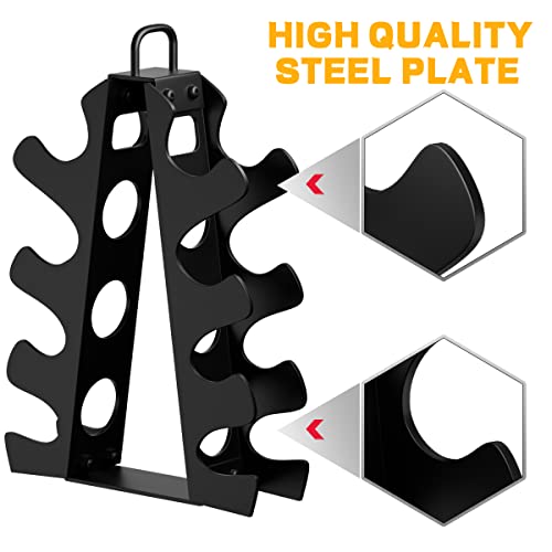 Weight Rack for Dumbbells, 4 Tiers A-Frame Dumbbell Rack Stand Only for Home Gyms Workout (Dumbbells not include) by Bupans - Used condition - Image 4