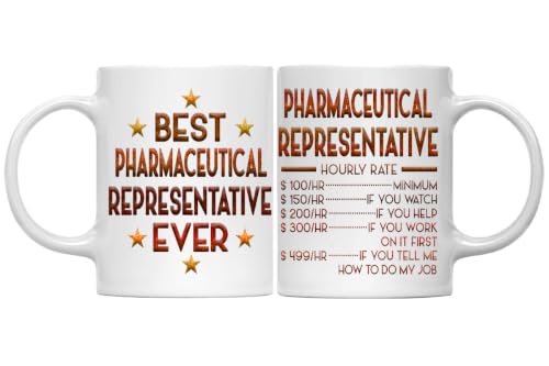 MONIZILUCKY Pharmaceutical Representative Mug, Funny Hourly Rate Mug