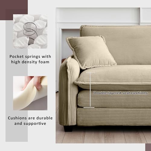 Sillón Plegable Corduroy Camel miniatura 3