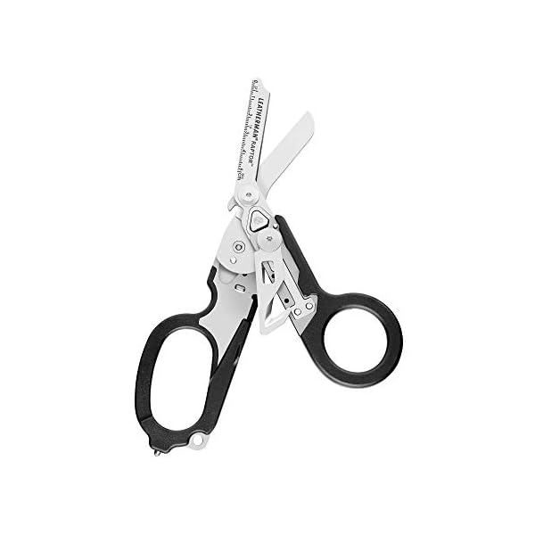 Leatherman Raptor-Schere, schwarz mit MOLLE-kompatiblem Holster, Multi-Tool, Edelstahl Faltschere mit Gurtschneider…