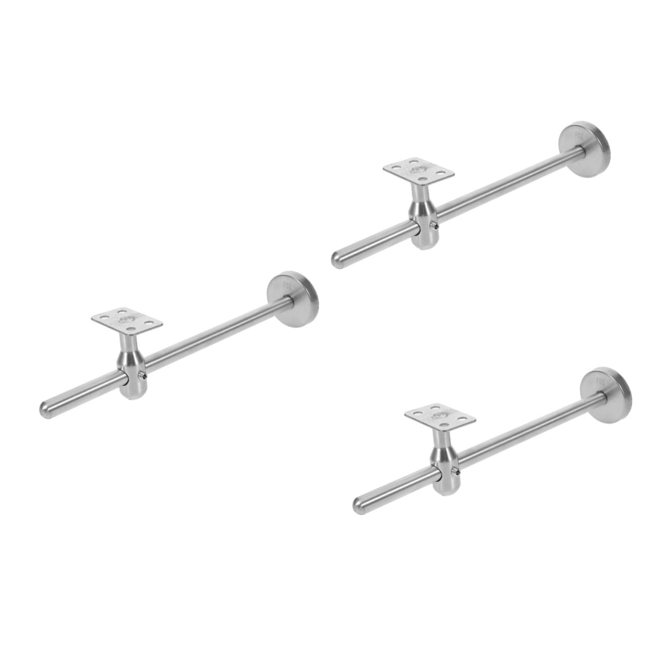 Support d'accoudoir en acier inoxydable Operitacx pour main courante d'escalier moderne - 3 Pcs