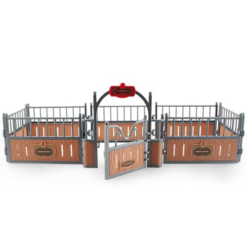 Xoeryoy Pferd Stallset Zaun 17.3x7.9x5.9 \'\' Realistisches Plastik Pferdes Scheune Playset Zaun imaginär und kreatives Bildungsspielz Xoeryoy Pferd Stallset Zaun 17.3x7.9x5.9 \'\' Realistisches Plastik Pferdes Scheune Playset Zaun imaginär und kreatives Bildungsspielz