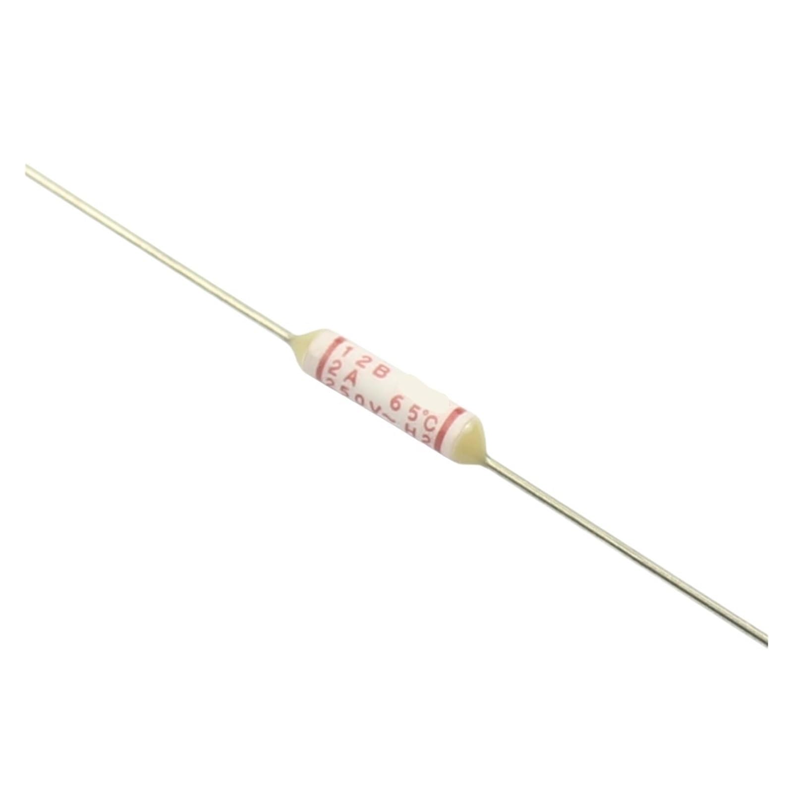 Fusible thermique type 12B pour protéger les circuits 65C 2A - 3