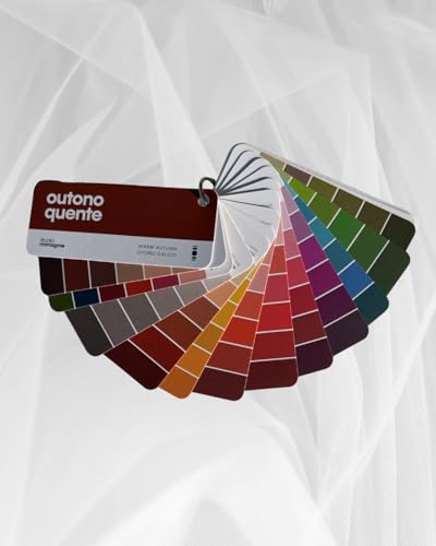 Éventail chaud d'automne guide de couleurs personnalisé vêtement maquillage