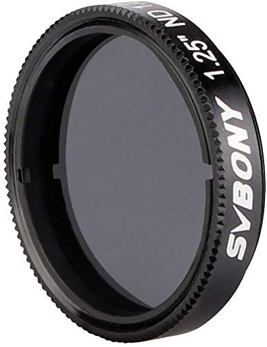 SVBONY SV139 Telescope Filter Moon Filter 1.25 inch 6.25 Percent Transmission ND16 Neutral Density Filter for Telescope Eyepiece Reduce Moon Surfaces Overall Brightness