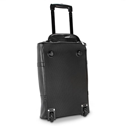 Hammacher Schlemmer The Rolling Widemouth Leather Weekend Bag - Tan4