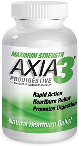 Axia Essentials Axia3 ProDigestive Natural Heartburn Relief, White 90 count