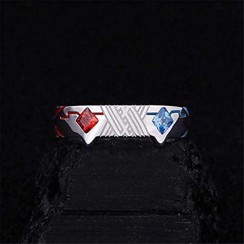 Anime 02 Zero Two Fashion Rings Silver Ring Adjustable Cosplay Props Jewelry Gift New #TOP2