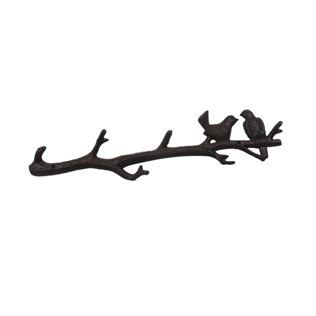 Objet mural en fonte Alipis branches d'oiseaux rétro pour décoration de salon et maison