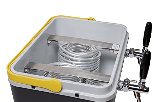 Chopeira a Gelo Lavita caixa 34l - preta com serpentina em alumínio 2 vias sem torneira