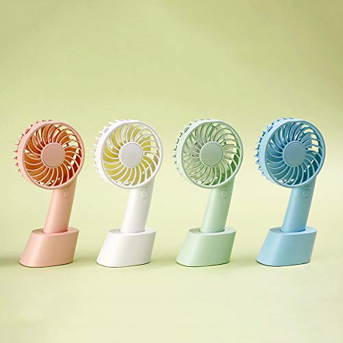 Splenssy Draagbare mini-ventilator USB Small Desktop Silent Holdable Fans Blauw - Image 7