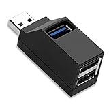 USB Hub, JoyReken 3-Port USB 2.0 Ultra Compact Data Hub/Splitter High Speed for MacBook, Mac Pro/Mini, iMac, Surface Pro, XPS, Notebook PC, USB Flash Drives, Keyboard, Mouse and More