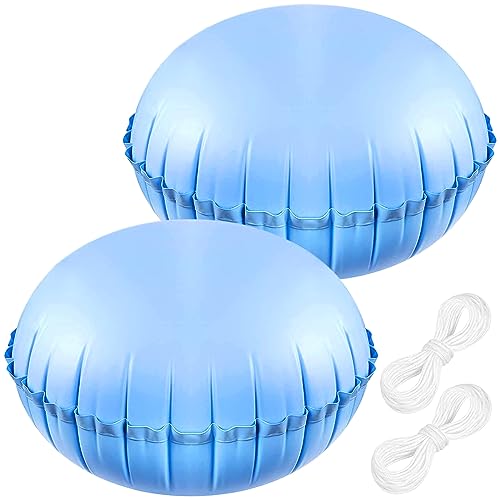 4×4ft Cojín de Invierno para Piscina,2 pcs Cojín de Piscina Invierno,Cojín de aire para cubierta de piscina,Cojín de almohada de aire de cierre para cubierta de piscina sobre el suelo