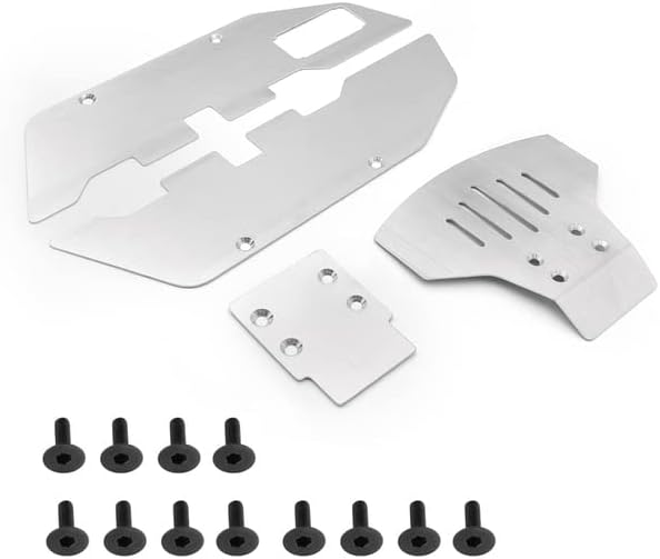 Stainless Steel Chassis Armor Metal Easy to Use for 1/10 TRAXS Slash 2WD,Anti-Collision Armor - (Color: As Shown)