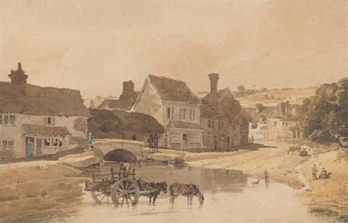 Tableaux sur toile le village de Kirkstall paysage apaisant pour salon chic