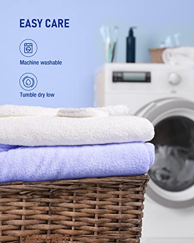 Zionor Bamboo Hooded Towel For Kids - 35'' X 50'' Extra Large Bath Towels For Kids 3-10 Yrs, Premium Soft Towels For Boys Girls, Ultra Absorbent And Hypoallergenic (Purple, Double-Layer) #TOP5